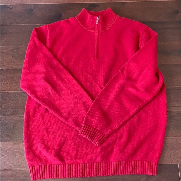 Men’s LLBEAN red sweater XL - Picture 2 of 4